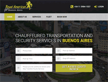 Tablet Screenshot of limoservicebuenosaires.com